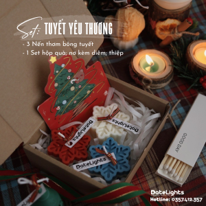 tuyết yêu thương set qua noen