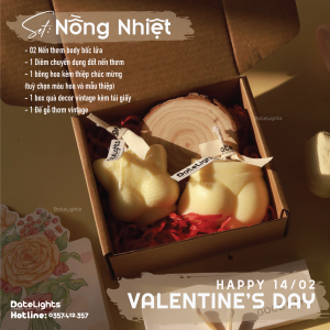 set quà nồng nhiệt quà tặng 14/2